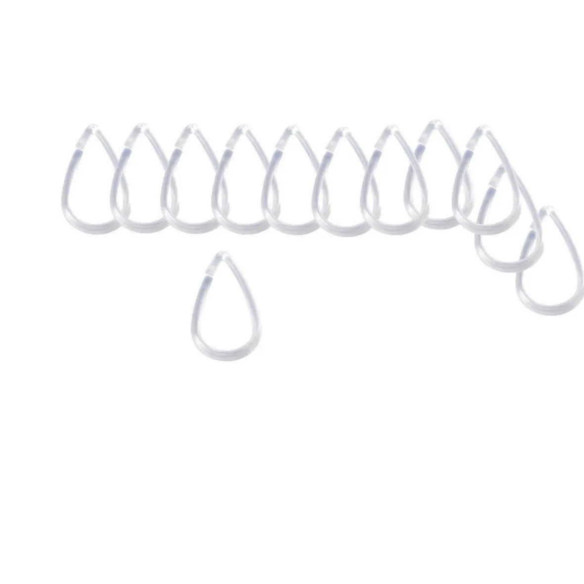 Anneau rideau de douche transparent x12^Gifi New