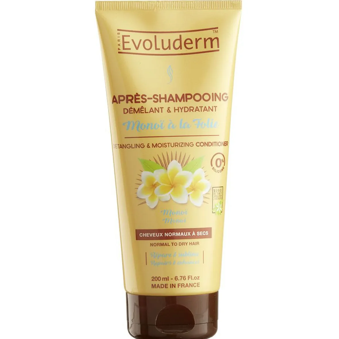 Après shampooing hydratant Evoluderm monoï à la folie 200 ml^Gifi Outlet