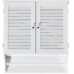 Armoire de salle de bain murale blanc Valentine^Gifi Discount