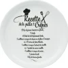 Gifi Vaisselle Et Accessoires De Table^Assiette à crêpes porcelaine décor recette noir blanc