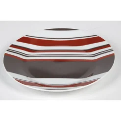 Gifi Vaisselle Et Accessoires De Table^Assiette à dessert avec rayures