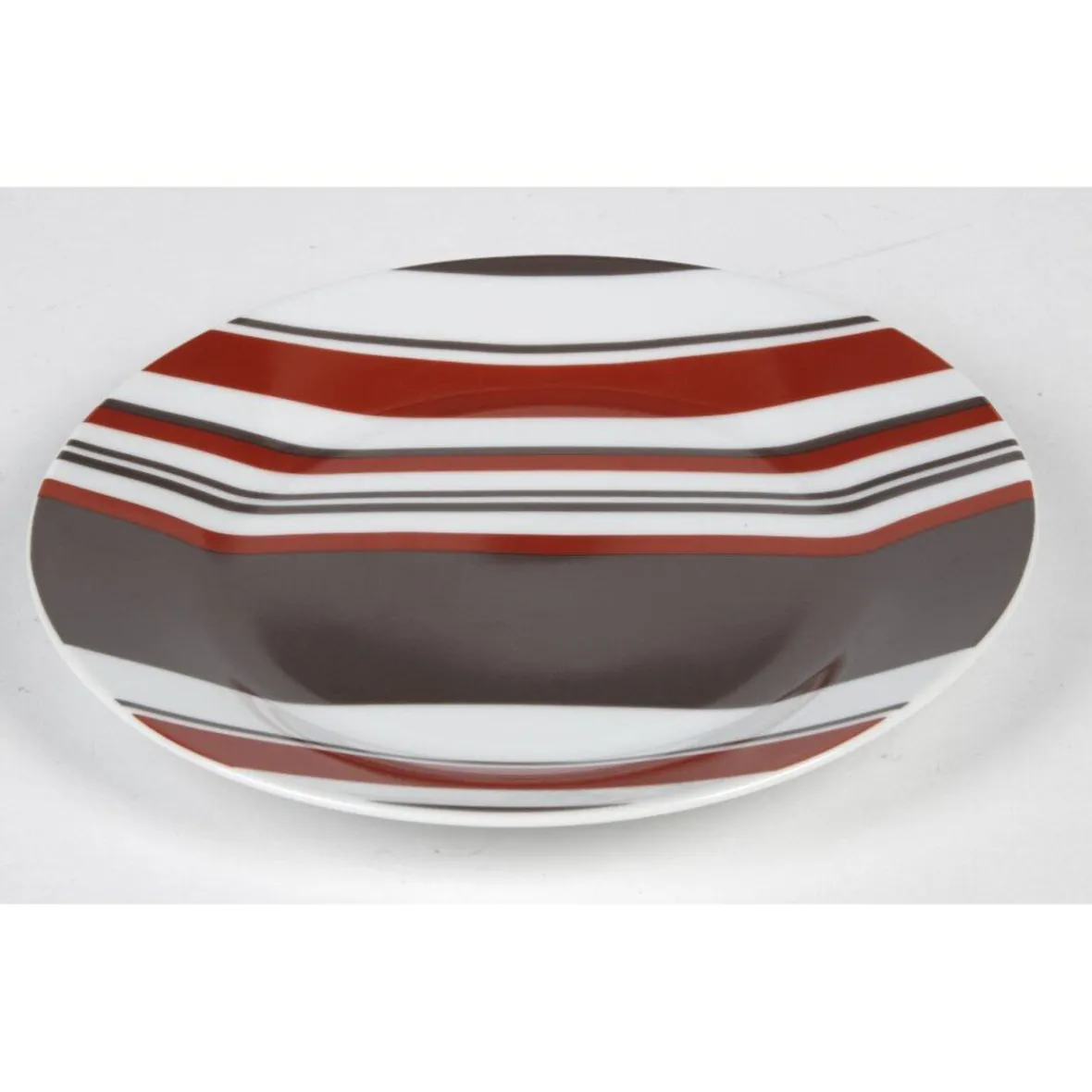 Gifi Vaisselle Et Accessoires De Table^Assiette à dessert avec rayures