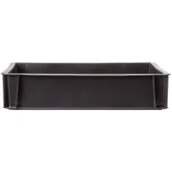 Bac de manutention noir 18L Rangement