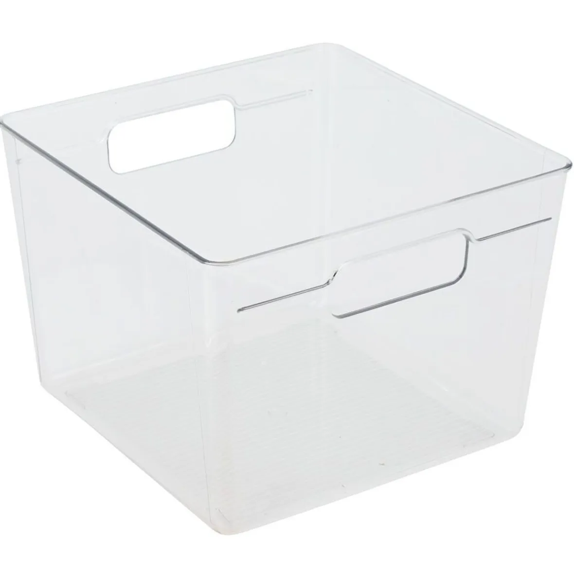 Gifi Rangement De Cuisine^Bac de rangement carré transparent pour frigo 5,5L