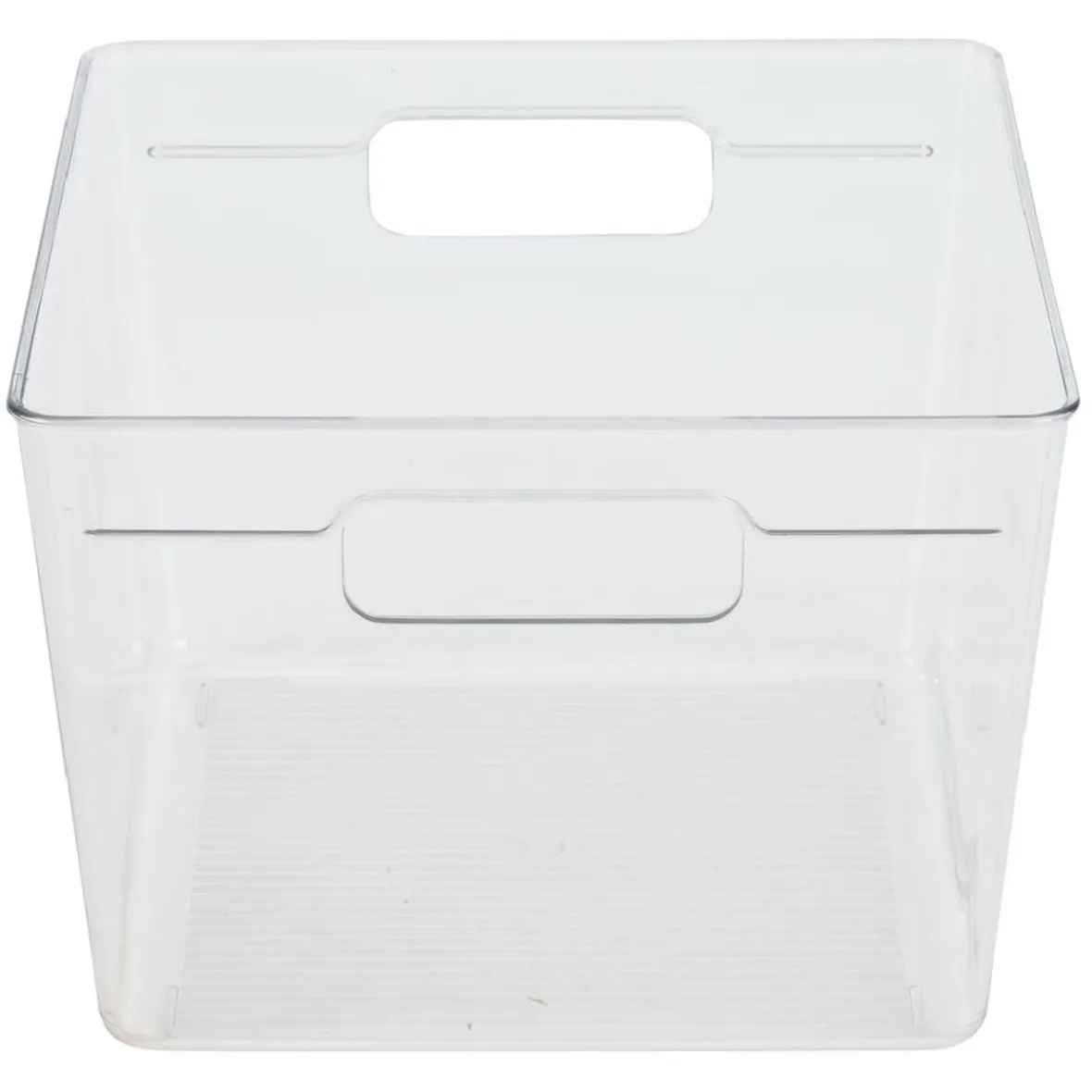 Gifi Rangement De Cuisine^Bac de rangement carré transparent pour frigo 5,5L
