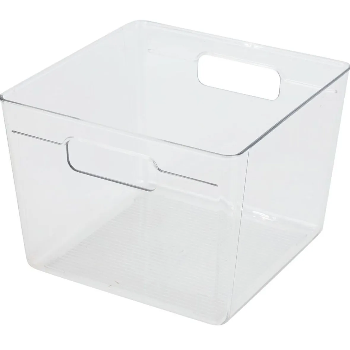 Gifi Rangement De Cuisine^Bac de rangement carré transparent pour frigo 5,5L