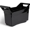 Bac de rangement plastique avec poignées et roues 36x18xH28cm Rangement