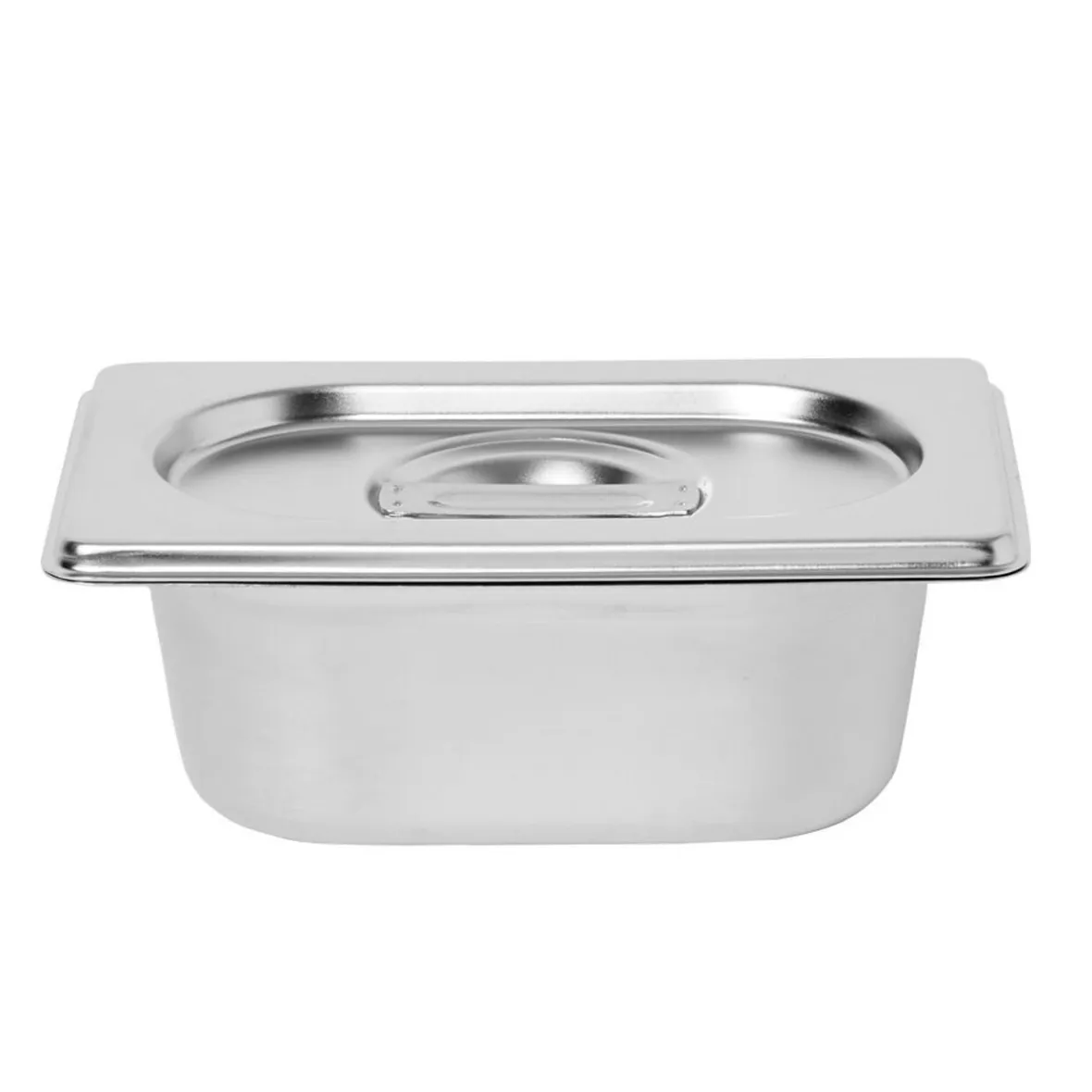 Gifi Préparation Culinaire^Bac inox avec couvercle préparation conservation L.17,5 cm
