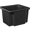 Bac plastique noir 22 L Rangement
