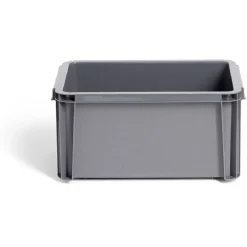 Bac renforcé rangement plastique gris 5L Rangement