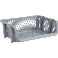 Bac superposable large en plastique 39x30,5xH13cm Rangement