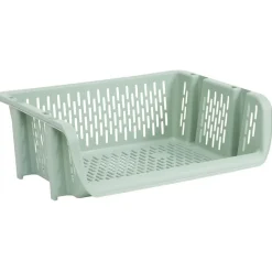 Bac superposable large en plastique 39x30,5xH13cm Rangement