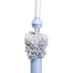 Balai avec plumeau intégré au manche gris et bleu Nettoyage Et Entretien