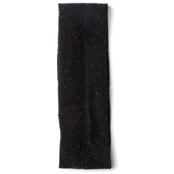 Bandeau à cheveux large en maille polyester noir à paillettes argentées^Gifi Online