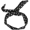 Bandeau ajustable noir imprimé pois blancs^Gifi Online