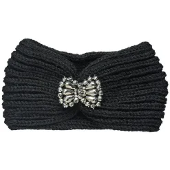 Bandeau noeud noir avec perle^Gifi Online