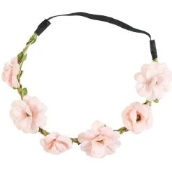 Bandeau pour cheveux couronne de fleurs roses^Gifi Hot