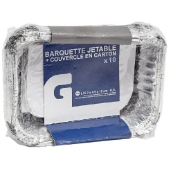 Gifi Conservation Alimentaire^Barquette en aluminium x10