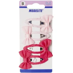 Barrette clic clac à noeud x4^Gifi Discount