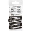 Barrette clic clac imprimé pois noir et blanc x8^Gifi Online