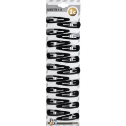 Barrette Clip x18 noir^Gifi Discount