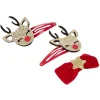 Barrette design Noël forme renne et étoile x3^Gifi Best