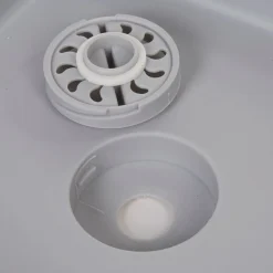 Bassine rétractable bouchon évideur grise et bleue Nettoyage Et Entretien