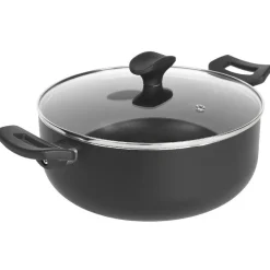 Gifi Cuisson^Batterie de cuisine tous feux dont induction x3 avec couvercle