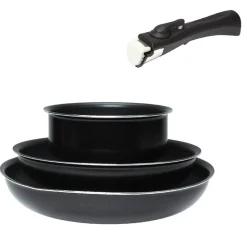Gifi Cuisson^Batterie ELECTROLUX 4 pcs poignée amovible anti-adhésive