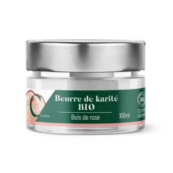 Beurre de karité bio bois de rose, pot de 100 ml^Gifi Discount