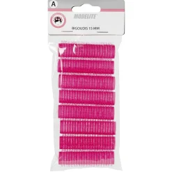 Bigoudis à scratch 15 mm fuchsia x8^Gifi Online