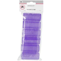 Bigoudis à scratch 25 mm violet x6^Gifi Discount