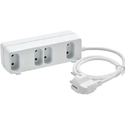Bloc multiprise 2 faces 5 prises blanc^Gifi