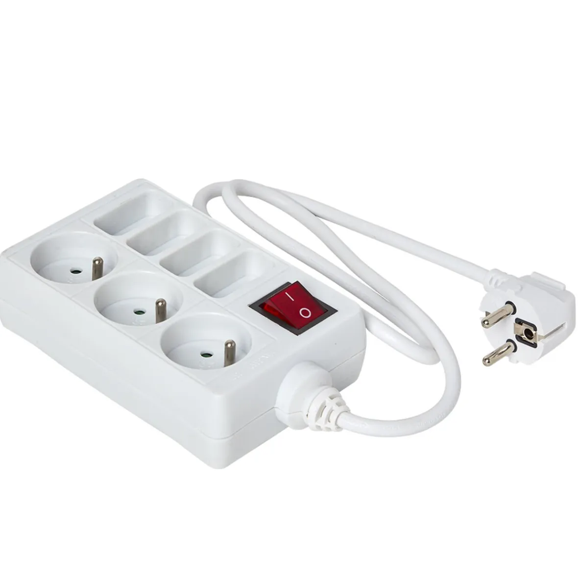 Bloc multiprise blanc interrupteur 7 prises^Gifi Outlet