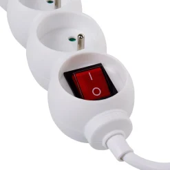 Bloc multiprise blanc interrupteur 5 prises^Gifi Sale