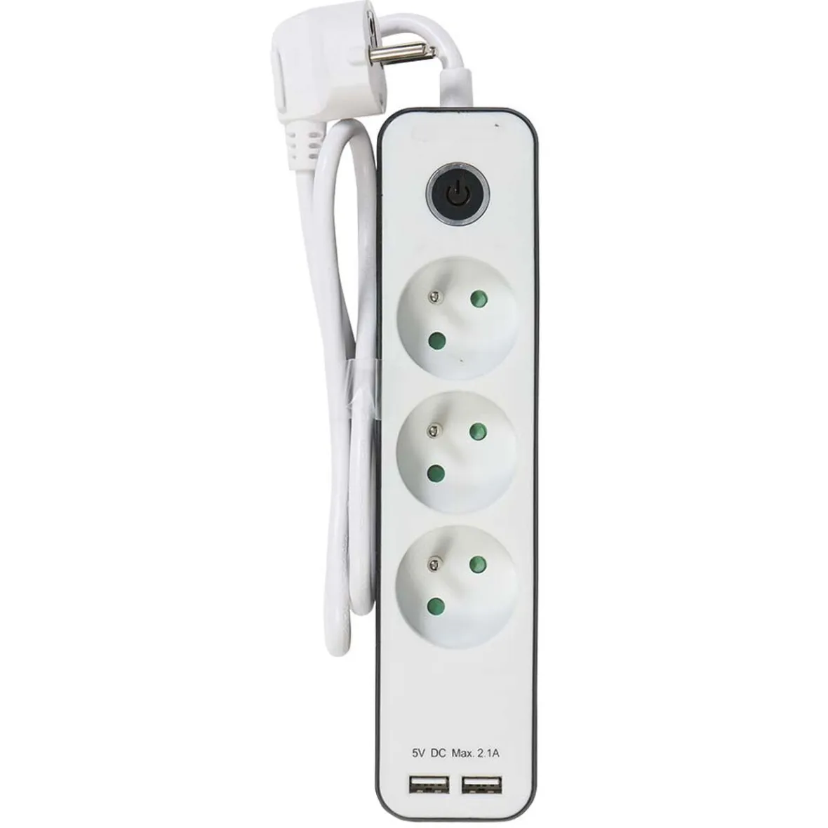 Bloc multiprise x3 port usb x2 interrupteur et protection enfant^Gifi Online