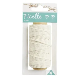 Bobine de ficelle en coton 25m^Gifi