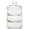 Gifi Conservation Alimentaire^Bocal bonbonnière 3 compartiments en verre transparent