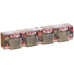 Gifi Conservation Alimentaire^Bocal de conservation en verre 75 ml x 4