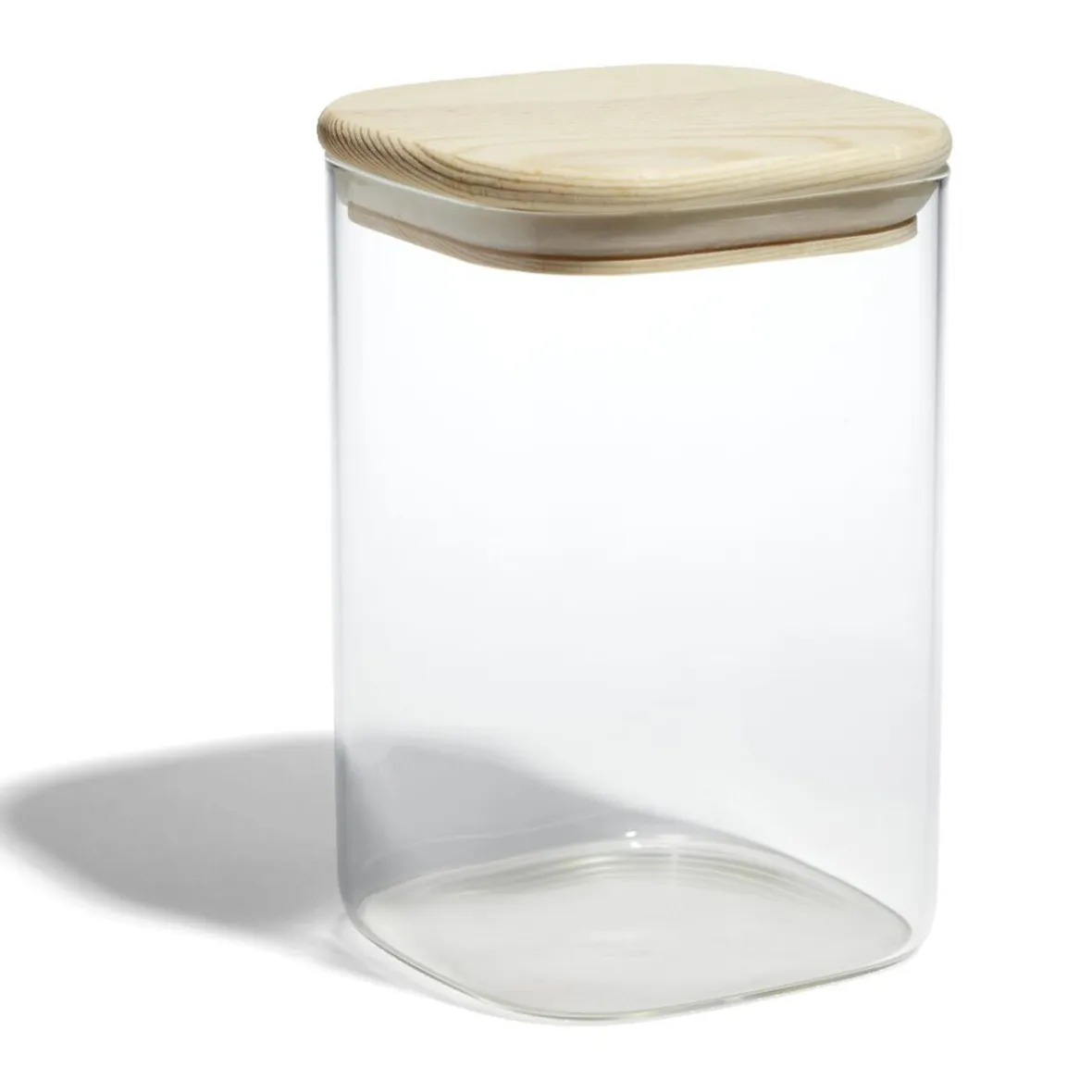 Gifi Conservation Alimentaire^Bocal de conservation 1L en verre avec couvercle en bois