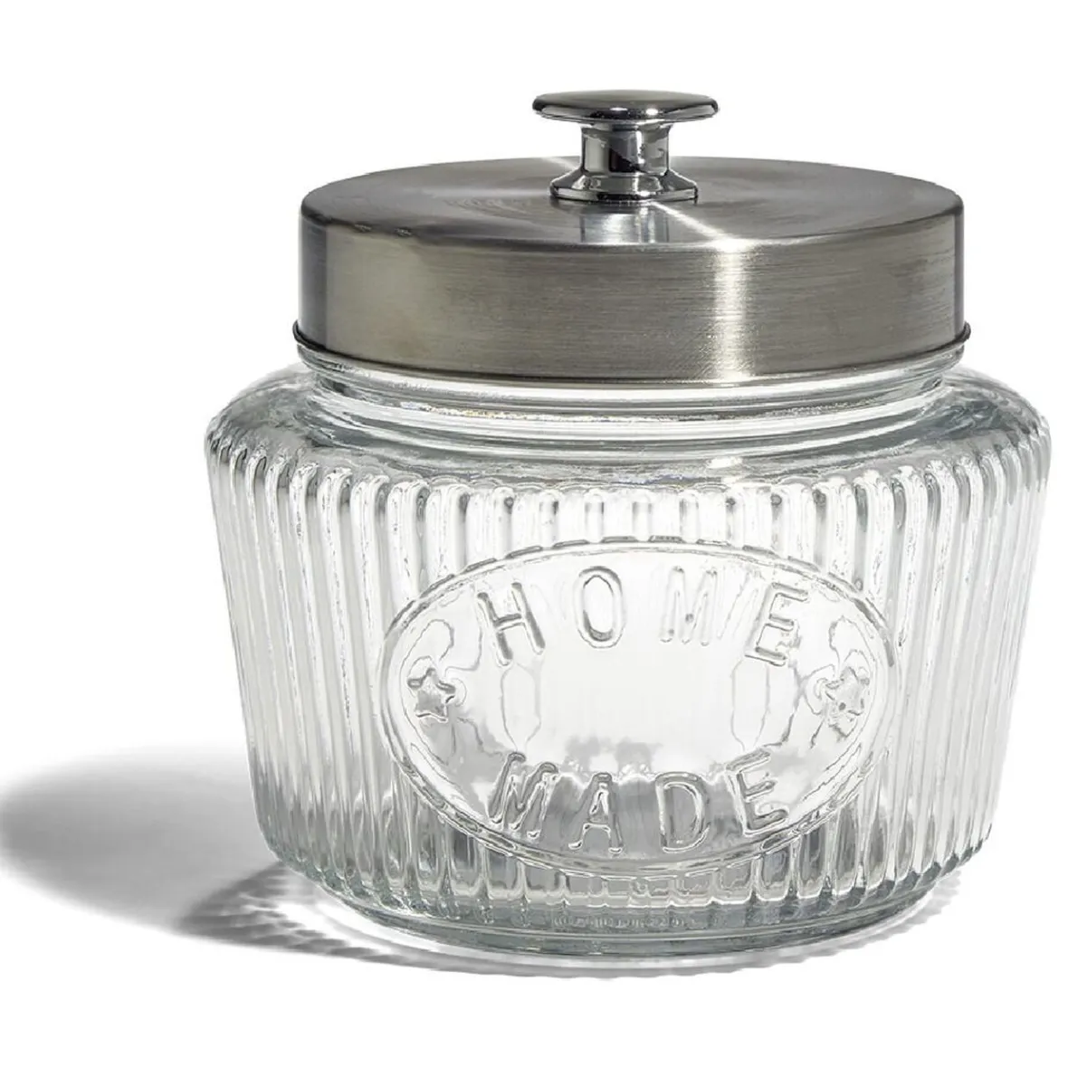 Gifi Conservation Alimentaire^Bocal de conservation 1L en verre avec couvercle en métal Ø11,5xH14cm