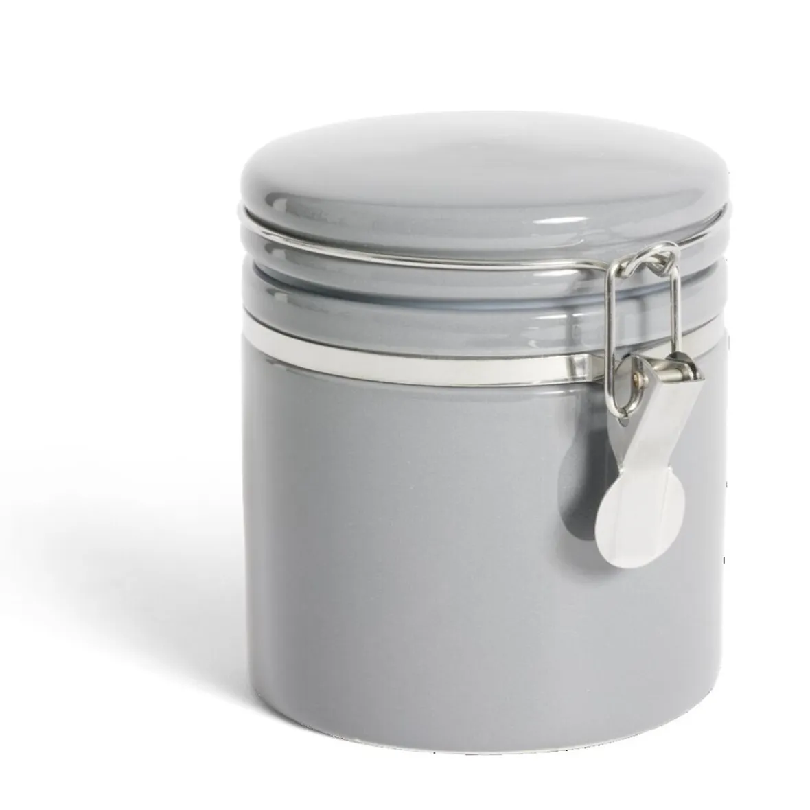 Gifi Conservation Alimentaire^Bocal en céramique avec clip en métal Ø10xH13cm