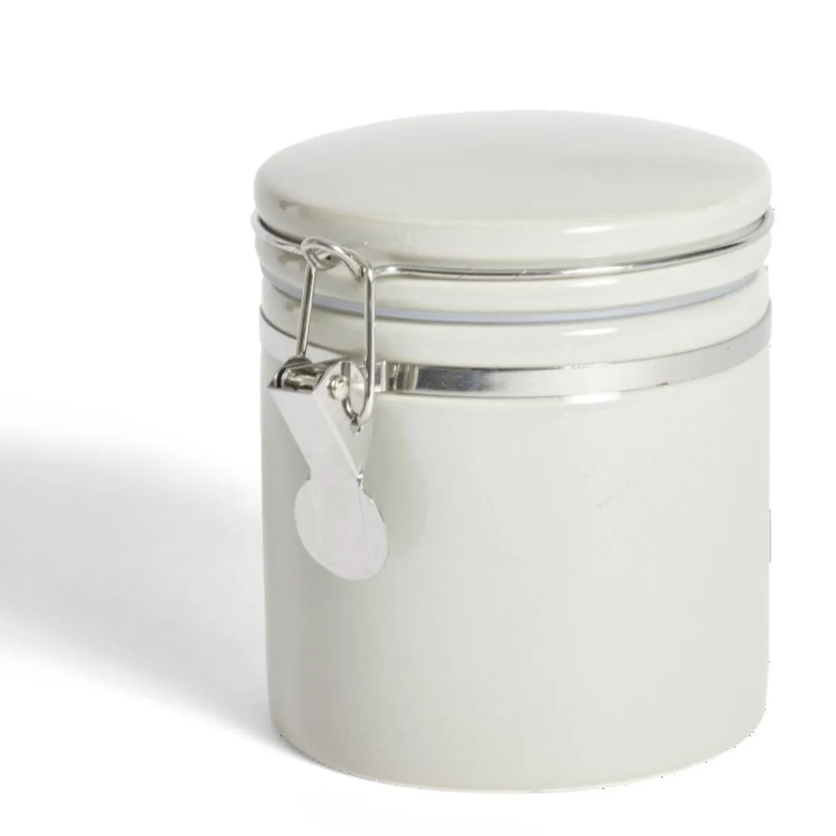 Gifi Conservation Alimentaire^Bocal en céramique avec clip en métal Ø10xH13cm