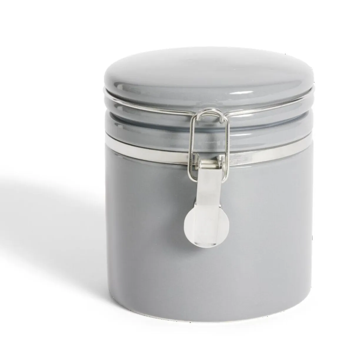 Gifi Conservation Alimentaire^Bocal en céramique avec clip en métal Ø10xH13cm