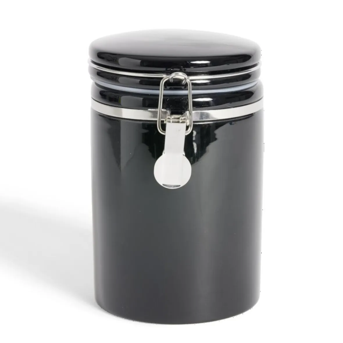 Gifi Conservation Alimentaire^Bocal en céramique avec clip en métal Ø10xH16,5cm