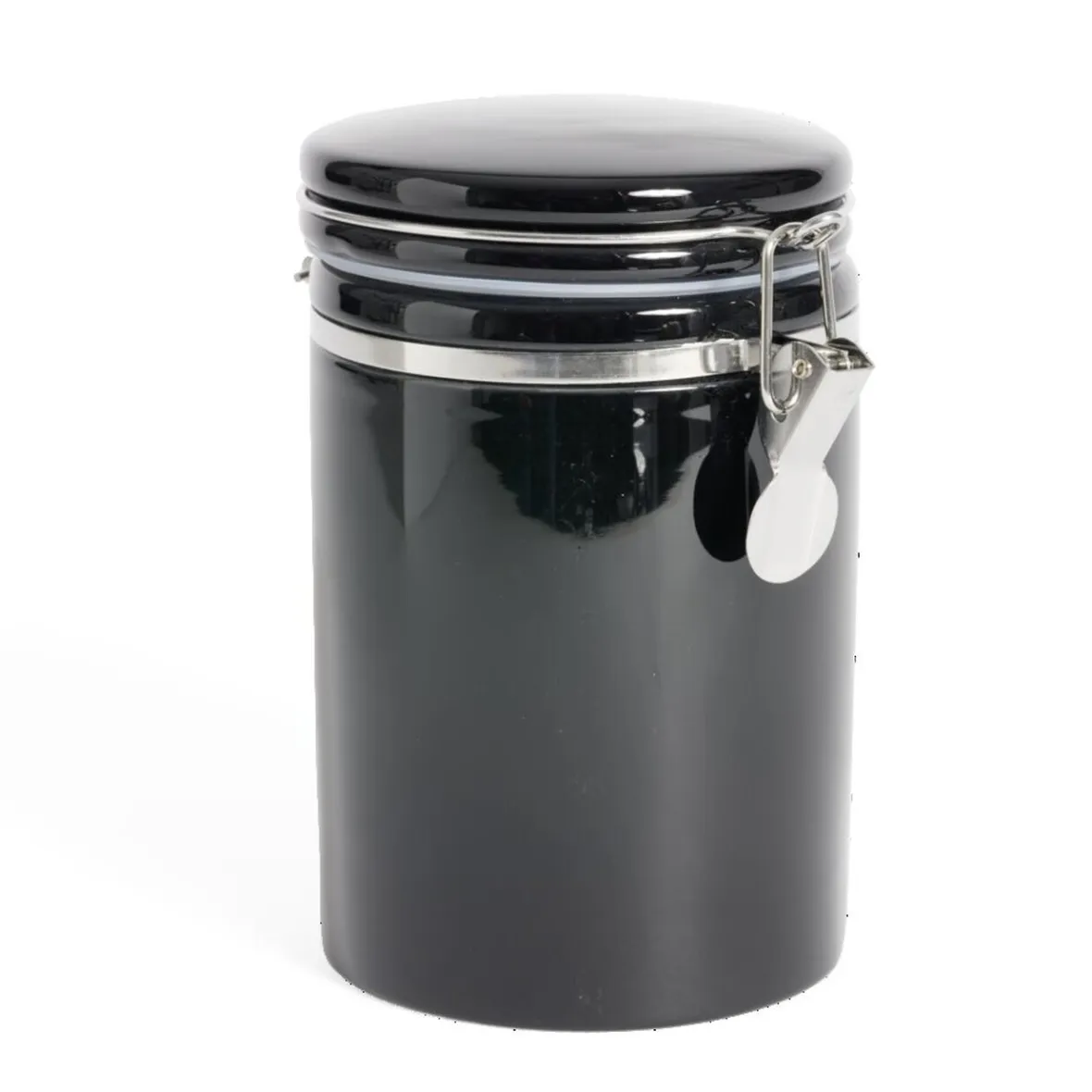 Gifi Conservation Alimentaire^Bocal en céramique avec clip en métal Ø10xH16,5cm