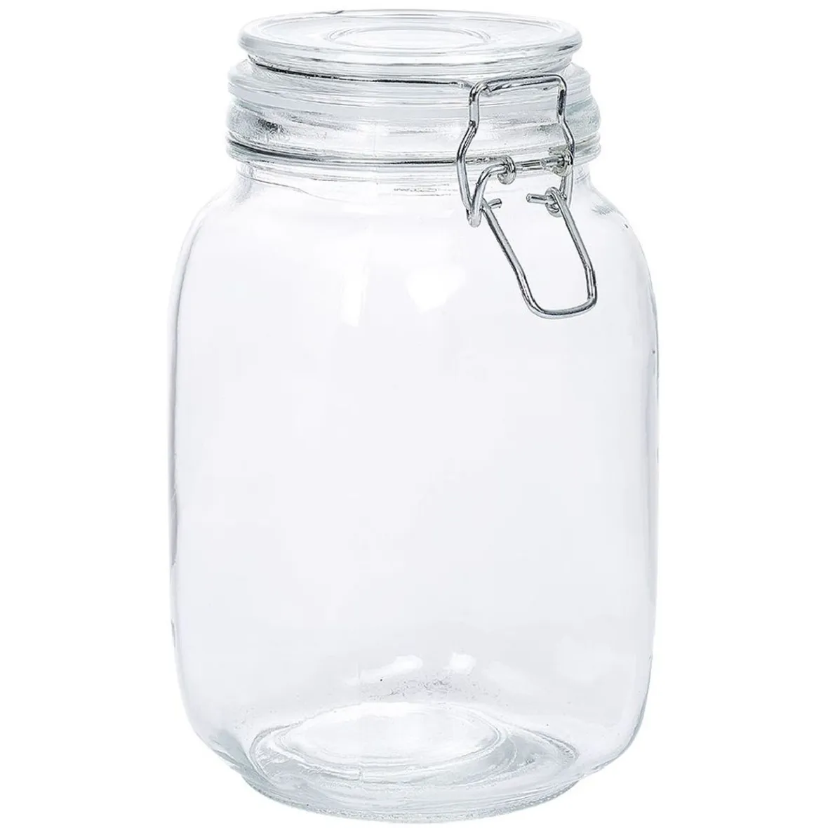 Gifi Conservation Alimentaire^Bocal en verre avec couvercle à charnière 1,5 L