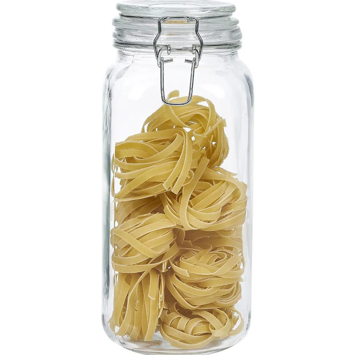 Gifi Conservation Alimentaire^Bocal en verre avec couvercle à charnière 2,2 L