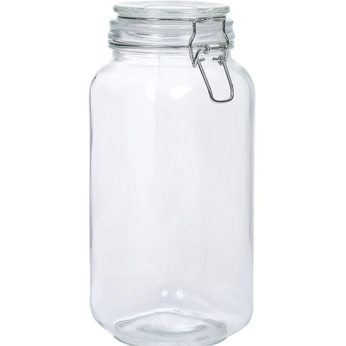 Gifi Conservation Alimentaire^Bocal en verre avec couvercle à charnière 2,2 L