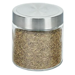 Gifi Conservation Alimentaire^Bocal en verre avec couvercle inox - Lot de 4